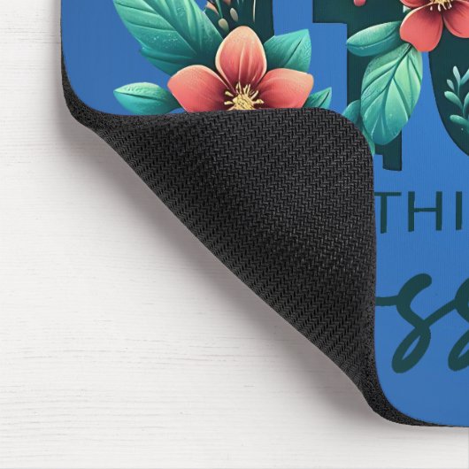 With God All Things Are Possible Mouse Pad マウスパッド (コーナー)