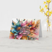 With God All Things Are Possible Scripture Card カード (黄色い花)