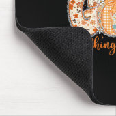 With God All Things Are Ssible Fall Pumpkin Patter マウスパッド (コーナー)