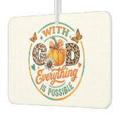 With God Everything Is Possible カーエアーフレッシュナー (左)