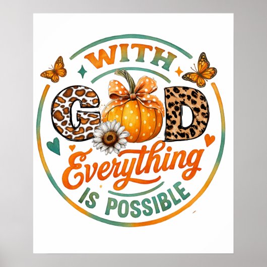 With God Everything Is Possible  ポスター (正面)