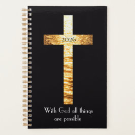 With GOD Golden Cross 2026 Planner プランナー手帳