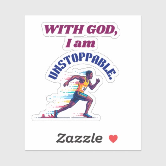 With God, I'm Unstoppable シール (シート)