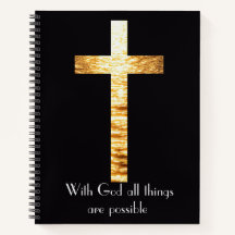With God Spiral Notebook Journal