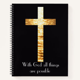 With God Spiral Notebook Journal ノートブック