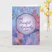 With Heartfelt Sympathy – Watercolor Floral カード (黄色い花)