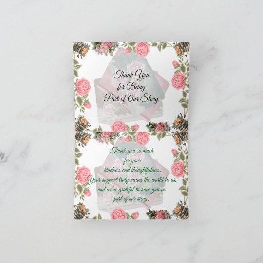 With Heartfelt Thanks サンキューカード (内部)