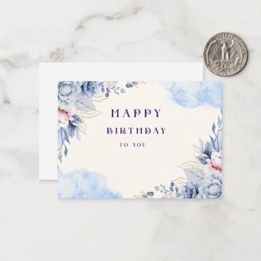 With Heartfelt Thanks ノートカード (正面/裏面インサイチュ)