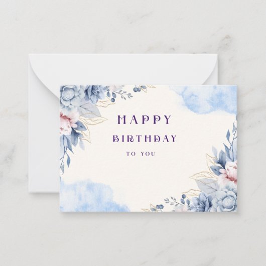 With Heartfelt Thanks ノートカード (正面)