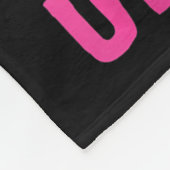 With Jesus In Her Heart And A Softball She Is Unst フリースブランケット (角)