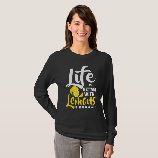 With Lemons  Lemon Juice  Lemonade Tシャツ (正面フル)