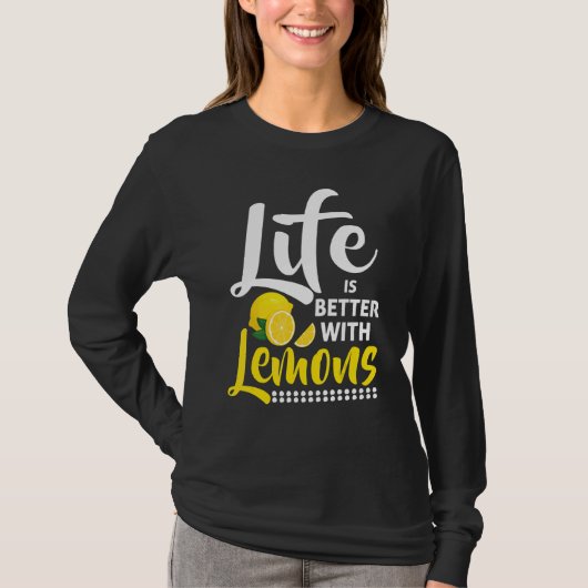 With Lemons  Lemon Juice  Lemonade Tシャツ (正面)