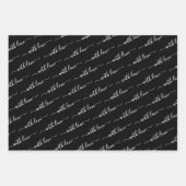 With Loveタイポグラフィ ラッピングペーパーシート (正面3)