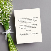 With Love And 感謝してい Photo Cream結婚's サンキューカード