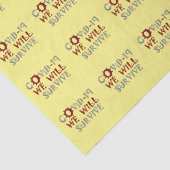 With Love COVID-19我々の生き延びティッシュペーパー 薄葉紙 (詳細)