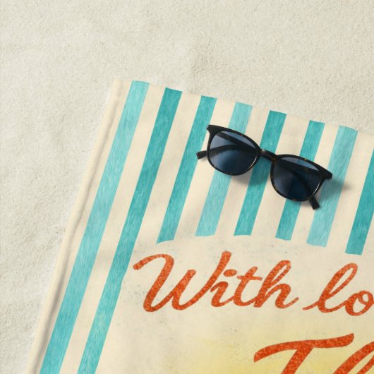 With Love Florida Parrot Beach Towel ビーチタオル (インサイチュ)