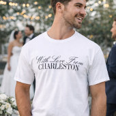With Love From Custom City Wedding Merch Toss Tシャツ