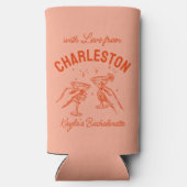 With Love From [Your City] カスタムバチェロレッテ スリム缶クーラー (裏面)