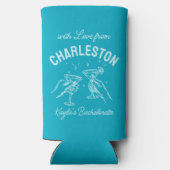 With Love From [Your City] カスタムバチェロレッテ スリム缶クーラー (裏面)