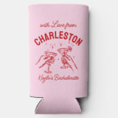 With Love From [Your City] カスタムバチェロレッテ スリム缶クーラー (裏面)