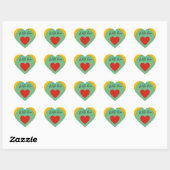 With Love Heart Sticker – Minimal Cute Love  ハートシール (シート)
