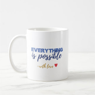 With Love Inspirational Coffee Mug コーヒーマグカップ