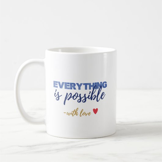 With Love Inspirational Coffee Mug コーヒーマグカップ (左)