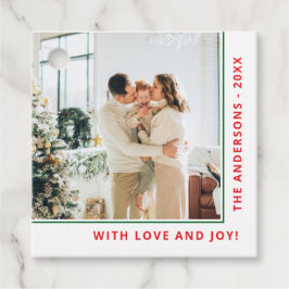 With Love & Joy|家族の名前|ワンフォトメッセージカード フェイバータグ