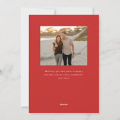 With Love Merry Christmasタイポグラフィフォトカード シーズンカード (裏面)