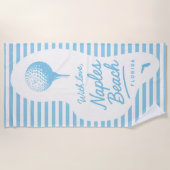 With Love Naples Beach Golf Tee Towel ビーチタオル (正面)
