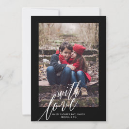 With Love on Father's Dayフォトグリーティングカード シーズンカード