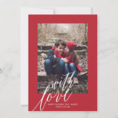 With Love on Father's Dayフォトグリーティングカード シーズンカード (正面)