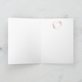 With Love on Mothering Sunday Flowerハートカード カード (内部)