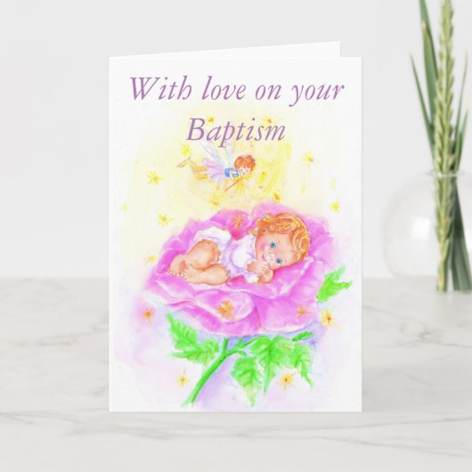With love on your Baptism カード (正面)