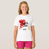 With Love Personalized Kids Basic T-Shirt Tシャツ (正面フル)