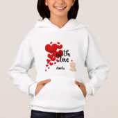 With Love Personalized Kids Pullover Hoodie (正面)