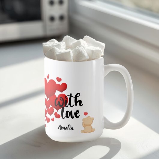 With Love Personalized Mug コーヒーマグカップ
