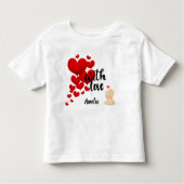 With Love Personalized Toddler T-Shirt トドラーTシャツ (正面)