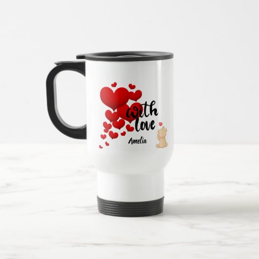 With Love Personalized Travel Mug トラベルマグ (左)