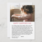 With Love Red Bow-Photoバ数々のレンタニングフォトカード シーズンカード (裏面)