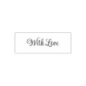 With Love Script Text Template セルフインキングスタンプ (デザイン)