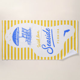 With Love Seaside Beach Towel ビーチタオル