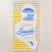 With Love Seaside Beach Towel ビーチタオル (正面)