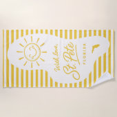 With Love St Pete Beach Towel ビーチタオル (正面)