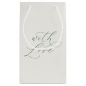 With Love Wedding Favor Bag スモールペーパーバッグ (裏面)