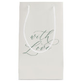 With Love Wedding Favor Bag スモールペーパーバッグ (正面)