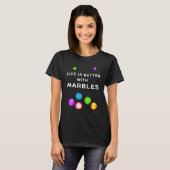 WITH MARBLES for marble players Tシャツ (正面フル)