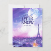 With menu Amour Éternel RSVP Card  (正面)