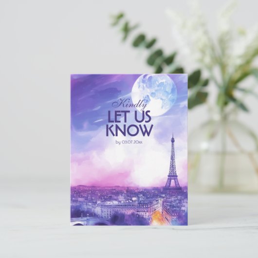 With menu Amour Éternel RSVP Card  (スタンド正面)