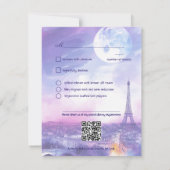 With menu Amour Éternel RSVP Card  (裏面)